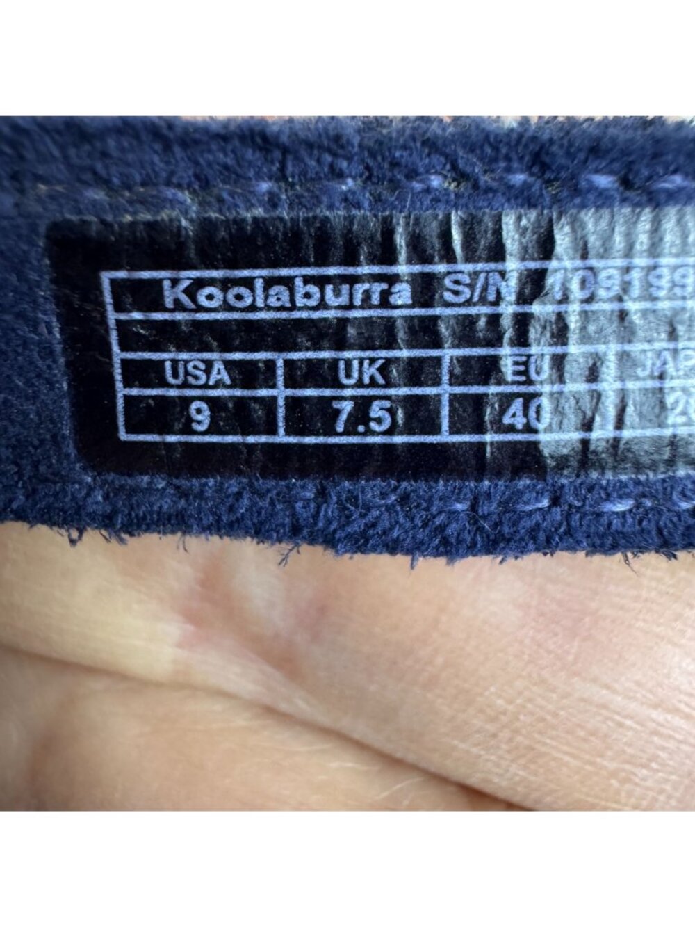 Koolaburra By UGG Womens Briona Wedge Sandal Insignia Blue Size US 9 Cork Suede - Picture 7 of 11